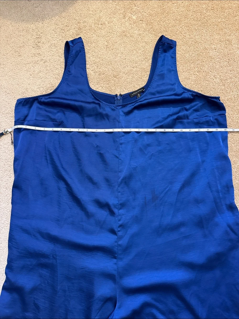Universal Standard Satin Scoop Neck Jumsuit in Royal Blue Size 18/20 - Picture 4 of 11